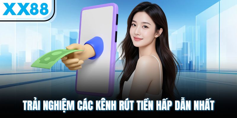 Trải nghiệm các kênh rút tiền hấp dẫn nhất