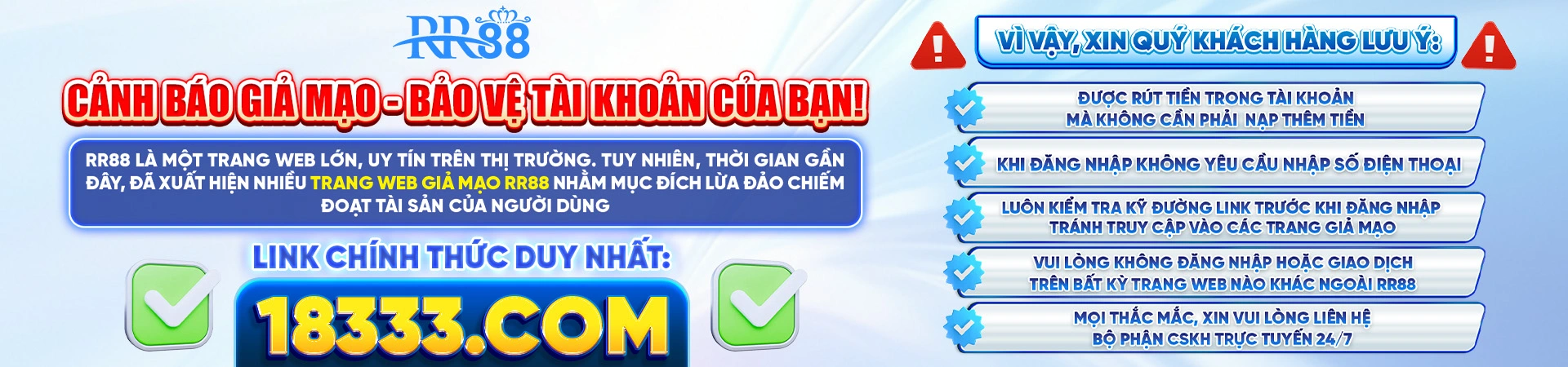 rr88 cảnh báo banner